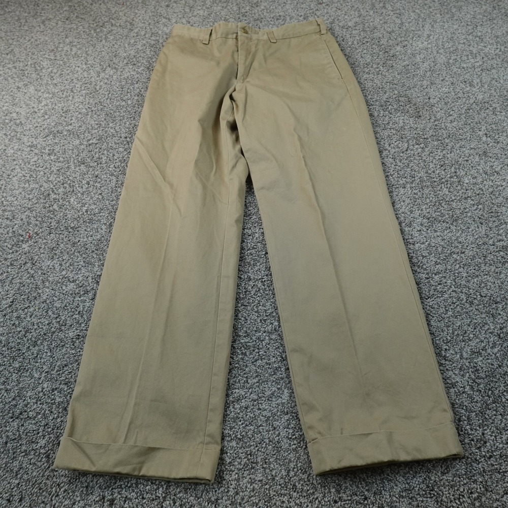 Bills Khakis Pants Mens 31X30 Beige Tan Brown M2 Chino Trouser Flat Front Cuffed
